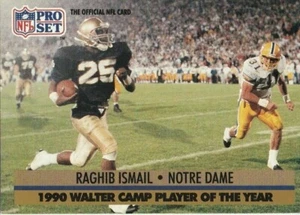 RAGHIB Rocket ISMAIL #36 PRO 91 SET NFL Notre Dame POTR RC Card NM LOT of 100 - Picture 1 of 2