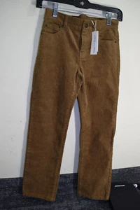 2019 Janie Jack BOYS 8 Brown Small Wale Corduroy 5 Pocket Jean Style Pants NEW - Picture 1 of 17