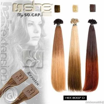 SHE EXTENSION SOCAP 10 Ciocche Capelli Naturali Cheratina 55/60cm
