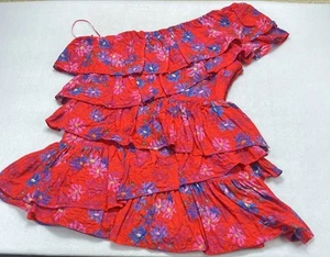 Endless Rose Vallis One Shoulder Floral Tiered Mini Dress Women’s L - Picture 1 of 4