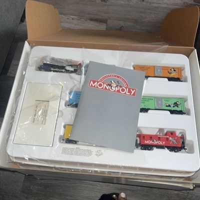 NOS SEALED Bachmann HO Scale Monopoly Collector's Edition Train Set B&O PRR RR - Image 1 of 4
