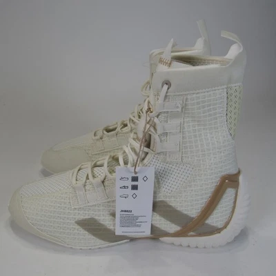 Adidas Speedex 23 Boxing Shoes Mens 7.5 Womens 8.5 White Cream High Top Lace Up - Image 1 of 4