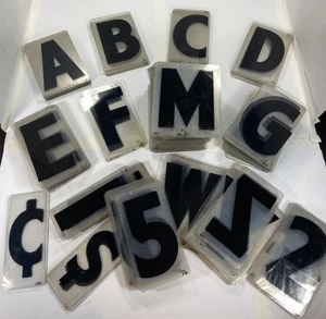 Wagner Zip-Change 8″ Black Solid Letters Symbols 247 - Picture 1 of 7