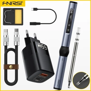FNIRSI HS-01 Smart Elektrischer Lötkolben / Base Set + Netzteil + C2C Kabel / B - Bild 1 von 1