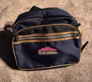 NOS Vintage High Sierra Waist Pouch Fanny Pack Blue Hiking 3 Pockets New - Picture 1 of 7