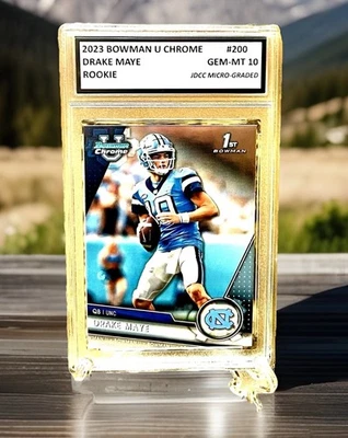 GEMA GRADUADA MT-10 DRAKE MAYE 2023 BOWMAN UNIVERSITY CROMO NOVATO #200 Foto 1 de 3