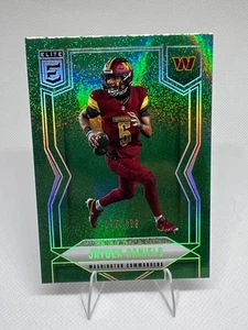 2025 Panini Donruss Elite Jayden Daniels #1 Green Shimmer Status Commanders - Bild 1 von 2