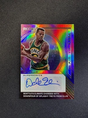 2022-23 Panini Recon Dale Ellis Auto Claim To Fame #CFS-DEL Sonics #d 081/125 Foto 1 de 2