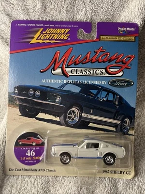 Johnny Lightning 1967 Ford Mustang Shelby GT 350 Mustang Classics Series White - Image 1 of 4