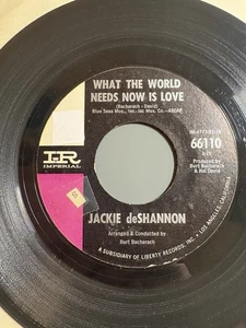 Jackie DeShannon "What the World Needs Now is Love" 45 IMPERIAL 60s Soul VG+ - Picture 1 of 2