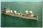 Postcard~ USNS Redstone (T-AGM 20)~ Tanker Converted To Missile Range Ship 