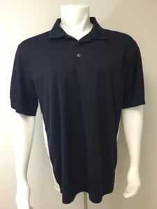 EXERTEK Athletic Shirt Men L Black White Outdoor Sport Golf Short Sleeve - Picture 1 of 12