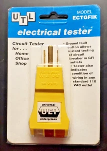 Electrical Tester Outlet Receptacle Faulty Wire Finder Color Coded Wall Plug - Picture 1 of 2