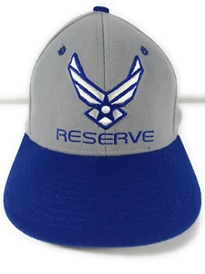 Gorra de sombrero de reserva de la Fuerza Aérea azul/gris M/L hecha en EE. UU. AFR - Imagen 1 de 7
