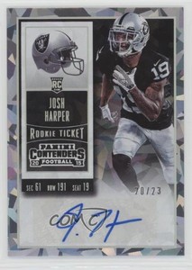 2015 Panini Contenders Cracked Ice Ticket /23 Josh Harper #159 Rookie Auto RC