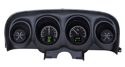 Sistema de calibre analógico Dakota Digital 69 70 Ford Mustang aleación negra HDX-69F-MUS-K Foto 1 de 4