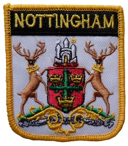 Nottingham Shield Embroidered Patch - Picture 1 of 3