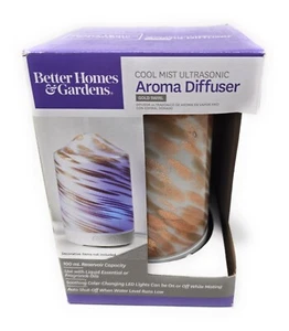 Brand New Better Homes & Gardens Gold Swirl Cool Mist Ultrasonic Aroma Diffuser - Picture 1 of 5