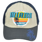 Casquette chapeau adulte réglable Miami City Floride États-Unis en détresse détendu projet de loi incurvé