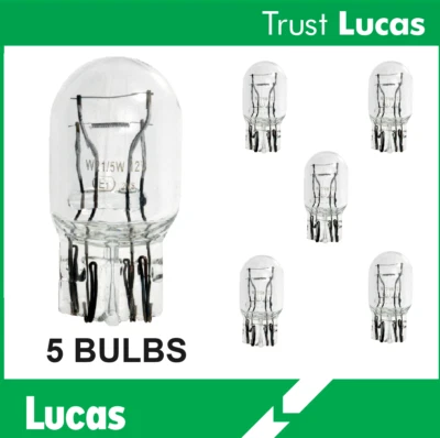5 x Genuine LUCAS LLB580 Capless Wedge Bulbs 21W/5W DRL - Image 1 of 3
