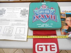 AUTHENTIC SET 1993 SUPER BOWL XXVII SEAT CUSHION TICKET STUB COWBOYS VS BILLS - Picture 1 of 10