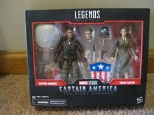 Figurines Marvel Legends - Captain America & Peggy Carter - 2 Pack - Avengers - Neuf Scellé