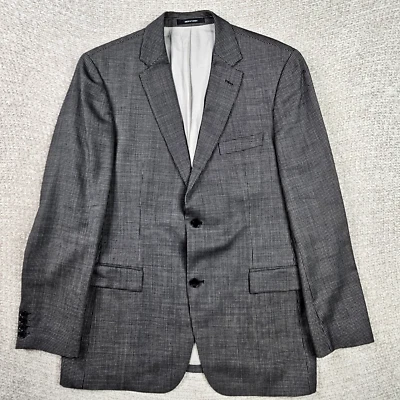 Chaqueta Abrigo Deportivo Hugo Boss Lana Blazer 42L Negro Polkadot Foto 1 de 4