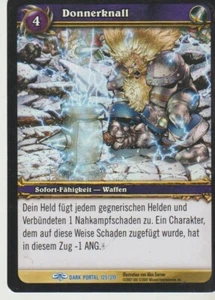 WoW World of Warcraft "Donnerknall" #125 Dark Portal Rare Blaue Karte - Bild 1 von 1
