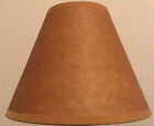 Rustic Bulb-Clip Faux Oil Kraft Table Desk Light LAMP SHADE Cottage Cabin Decor