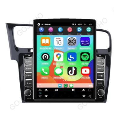 9.7" 64GB For Volkswagen Golf 2013-15 Apple CarPlay Android 13 Car Radio Stereo - Image 1 of 4