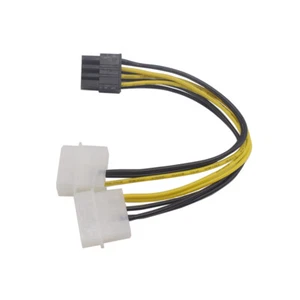 8 Pin zu Y-Splitter 4 Pin-Molex zu PCIe Kabel - Afbeelding 1 van 3
