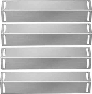 16 1/2 Inch Grill Heat Plates Shield Burner Covers BBQ Gas Grill Replacement 4Pc - Picture 1 of 7