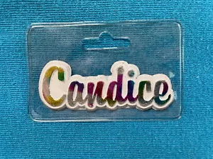 Rare & Collectible CANDICE Personalized Name Rainbow Script Refrigerator Magnet - Picture 1 of 1