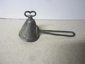 ANTIQUE CLAD'S DISHER  SIGNED METAL  TURN KEY Ice Cream Scoop - Picture 1 of 9