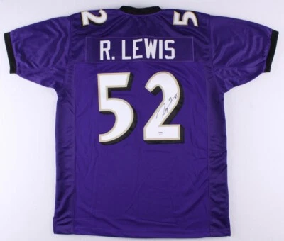 Ray Lewis Signed Ravens Jersey (PSA COA) 13xPro Bowl LB / 2xSuper Bowl Champion - Image 1 of 4