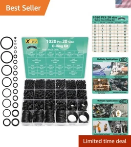 Kit completo de juntas tóricas de nitrilo de 1020 piezas - 20 tamaños métricos para todas las aplicaciones - Imagen 1 de 9