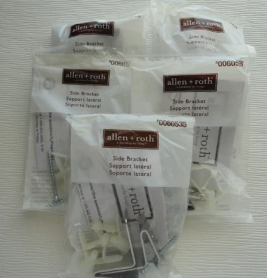 LOTE 10/5pr Nuevos soportes laterales Allen + Roth para estante ventilado 0060535 WSVSSB Foto 1 de 4
