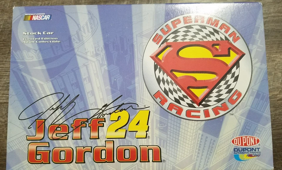 Action NASCAR 1:24 Car Jeff Gordon Dupont/Superman Chevy Monte Carlo - Image 1 of 1