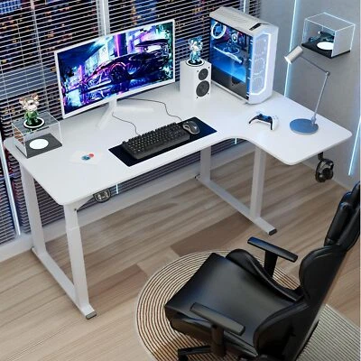 L-förmige Höhenverstellbarer schreibtisch Tischoberfläche Elektrischer Bürotisch - Bild 1 von 4