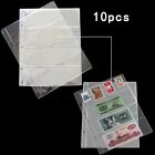 High Quality Transparent PVC Note Holders 4 Pockets per Page Pack of 10