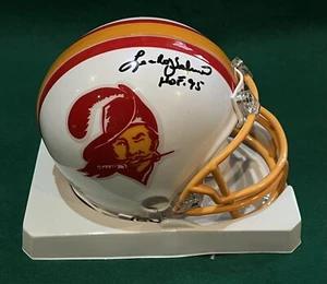 Lee Roy Selmon Tampa Bay Buccaneers Autographed Throwback Mini Helmet - Picture 1 of 3