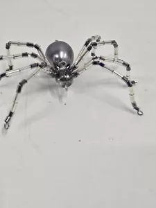 Handgefertigte Silber Perlen Spinne für Ornamente oder Schmuck - Bild 1 von 9