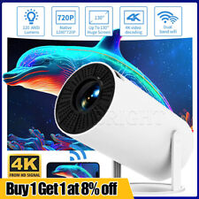 4K Projector Smart HD 5G WiFi Bluetooth Android TV HDMI USB Office Home Theater