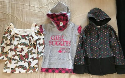 Lote de 3 piezas Niñas Talla M 12-14 Paul Frank Niña Scout Viejas Camisas Azul Marino Cremallera Sudadera con Capucha Foto 1 de 4