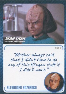 Star Trek TNG Archives & Inscriptions #16 Alexander Rozhenko Variation 9 of 9