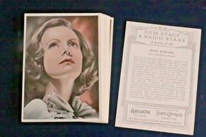 X25 FILM , STAGE & RADIO STARS 1935, ARDATH CIGARETTE CARDS, MINT,  PICK Y CARDS