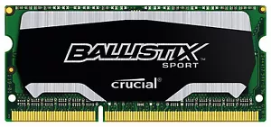 Crucial Ballistix Sport 4GB DDR3 1600 MHz PC3-12800 Sodimm Laptop Memory 204 Pin - Picture 1 of 1