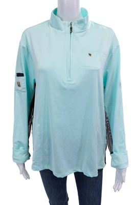 Jamie Sadock Mujer Pullover Sudadera Cuello Simulado Manga Larga Azul Claro Talla XL Foto 1 de 4