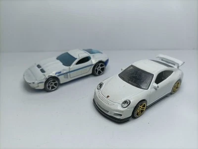 HOT WHEELS FORD SHELBY GR-1 CONCEPT PORSCHE 911 GT3 RS IN CONDIZIONI COME  FOTO - Immagine 1 di 4