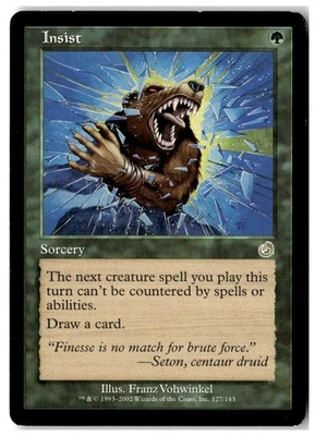 MTG Insist - Torment  Heavily Played English - Image 1 of 2